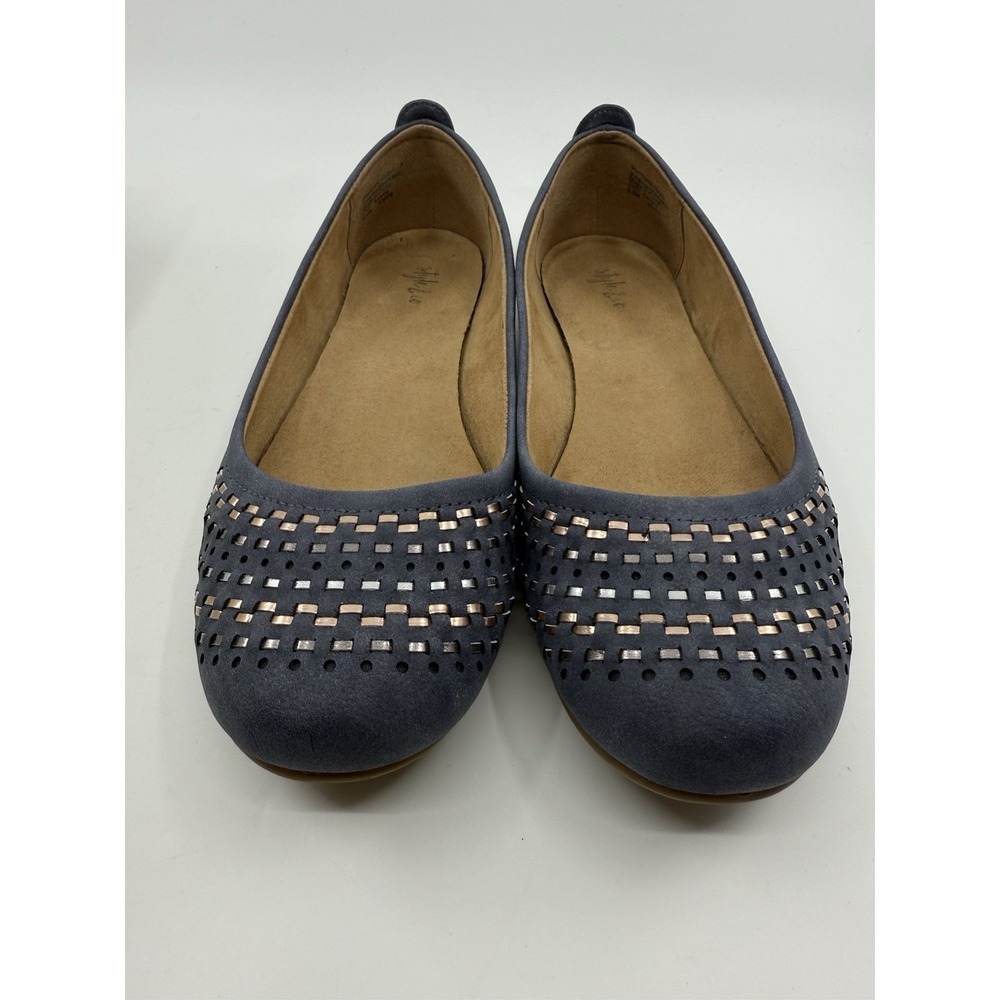 Style&Co Women's Ballet Flats Shoes Astella Blue Size 8.5
